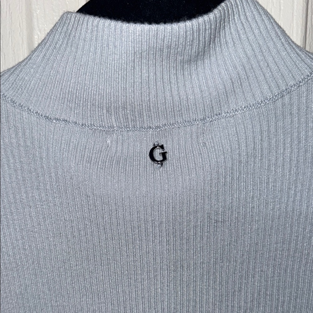 💰Light Blue Guess Turtleneck Top with Heart Detail 🩵 - Picture 5 of 6